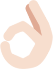 ok hand sign tone 1 emoji