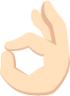 ok hand sign tone 1 emoji