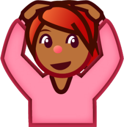 ok woman (brown) emoji