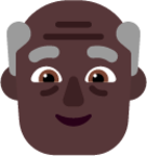 old man dark emoji