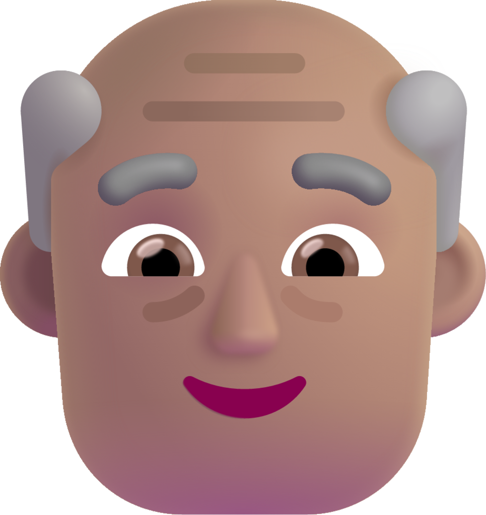 old man medium emoji