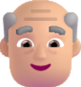 old man medium light emoji
