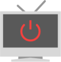 old tv television stop icon