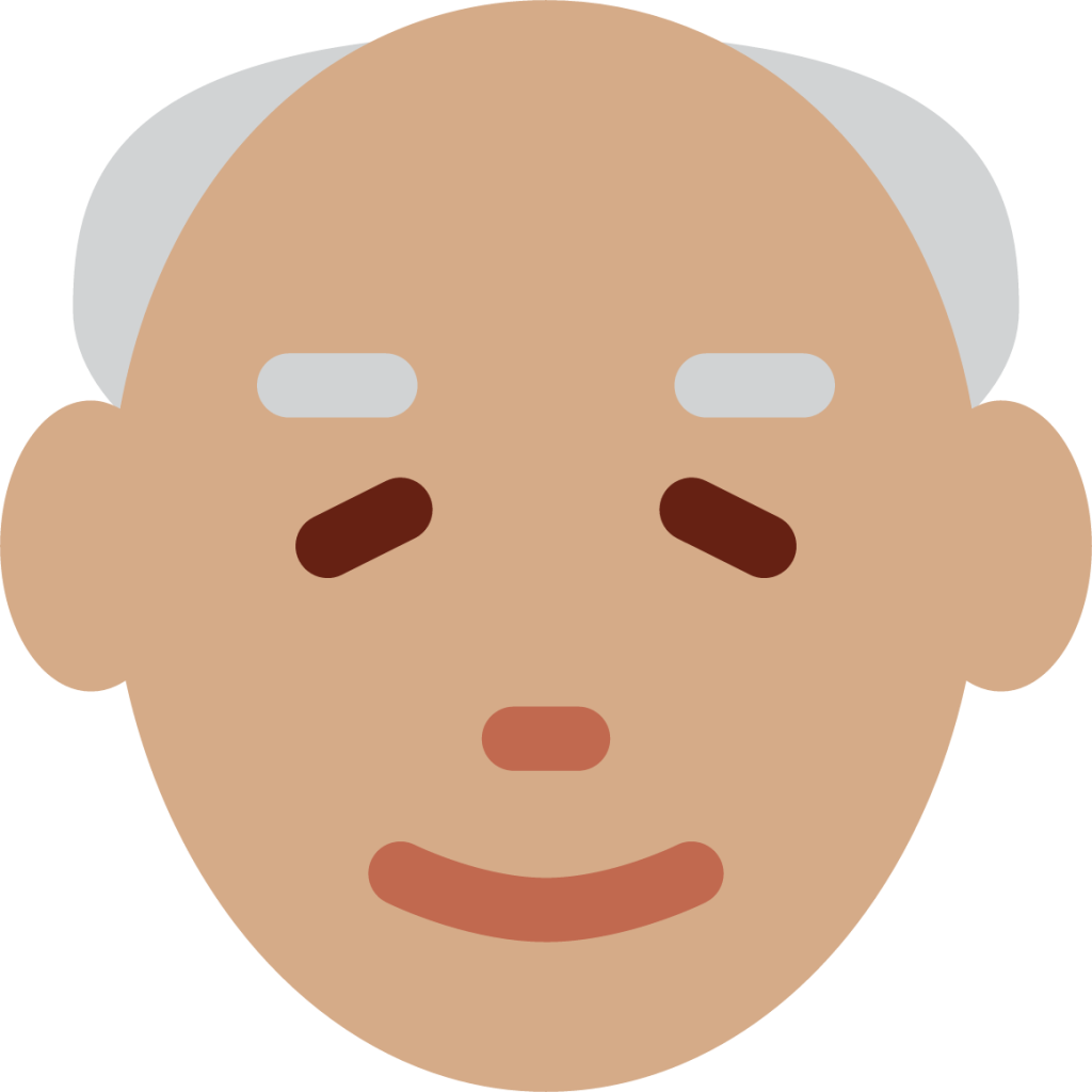 older man tone 3 emoji