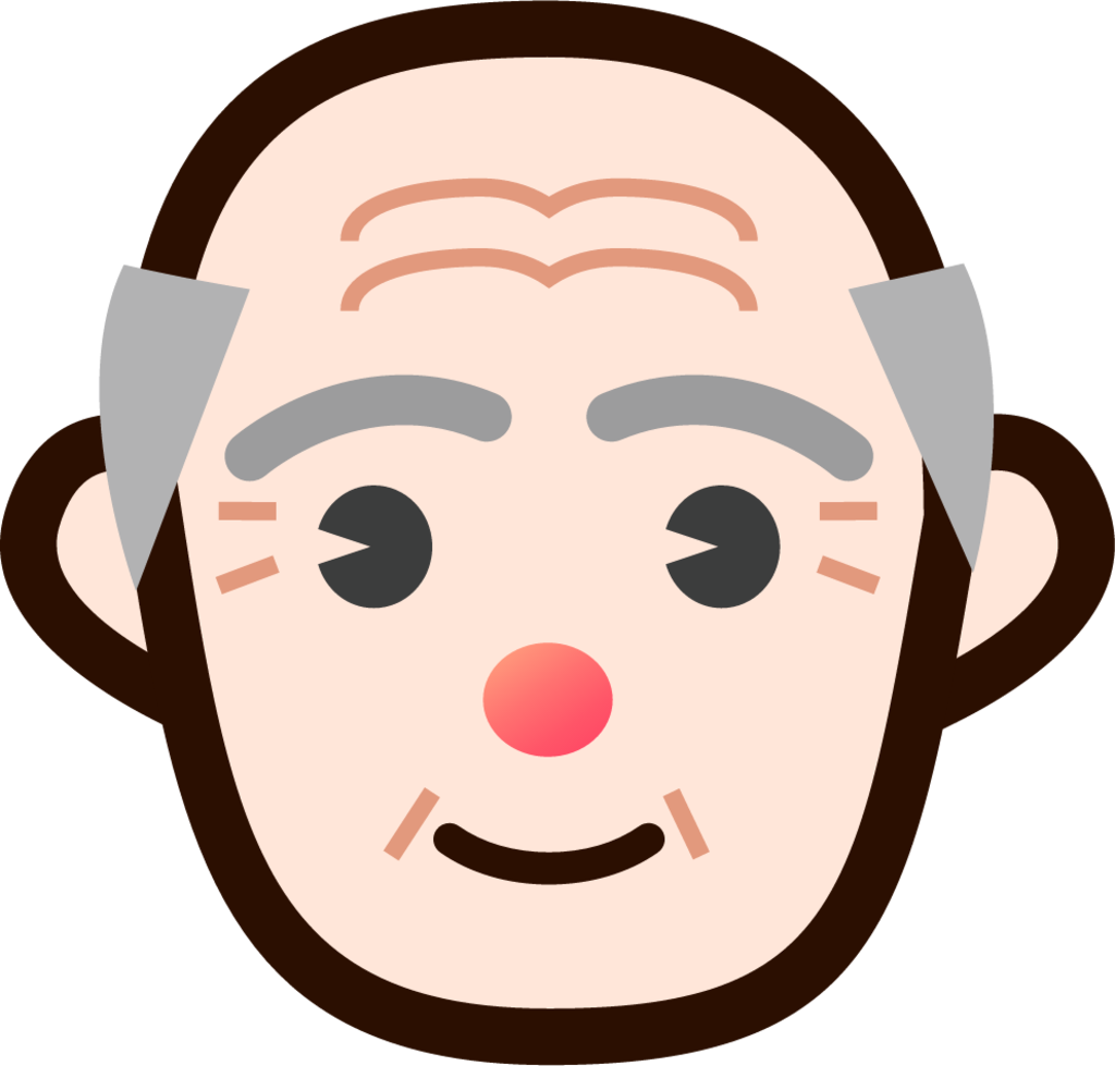 older man (white) emoji