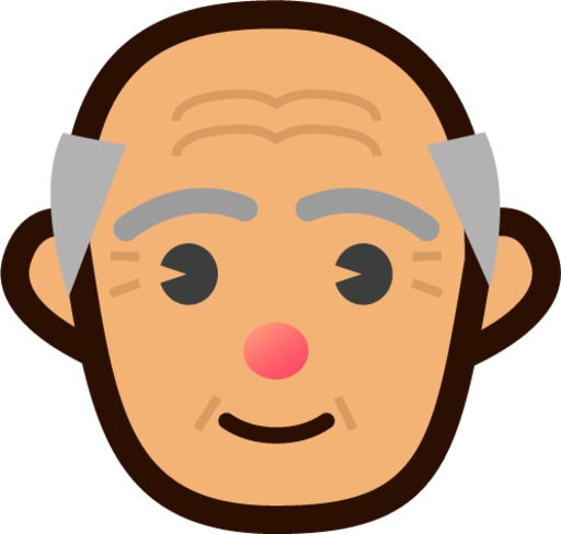 older man (yellow) emoji