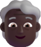 older person dark emoji
