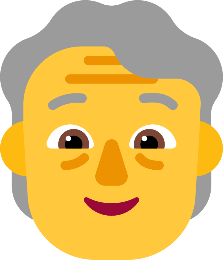 older person default emoji