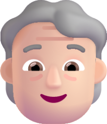 older person light emoji