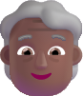 older person medium dark emoji