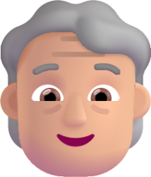 older person medium light emoji