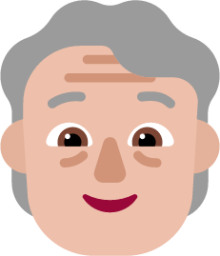 older person medium light emoji