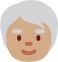 older person: medium skin tone emoji