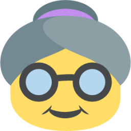 older woman emoji
