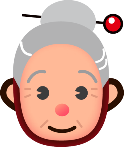 older woman (plain) emoji