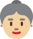 older woman tone 2 emoji