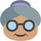 older woman tone 3 emoji