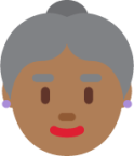 older woman tone 4 emoji