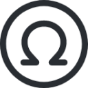 omega circle icon
