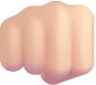 oncoming fist light emoji