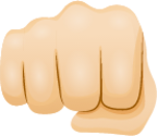 Oncoming fist skin 1 emoji emoji