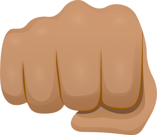 Oncoming fist skin 3 emoji emoji