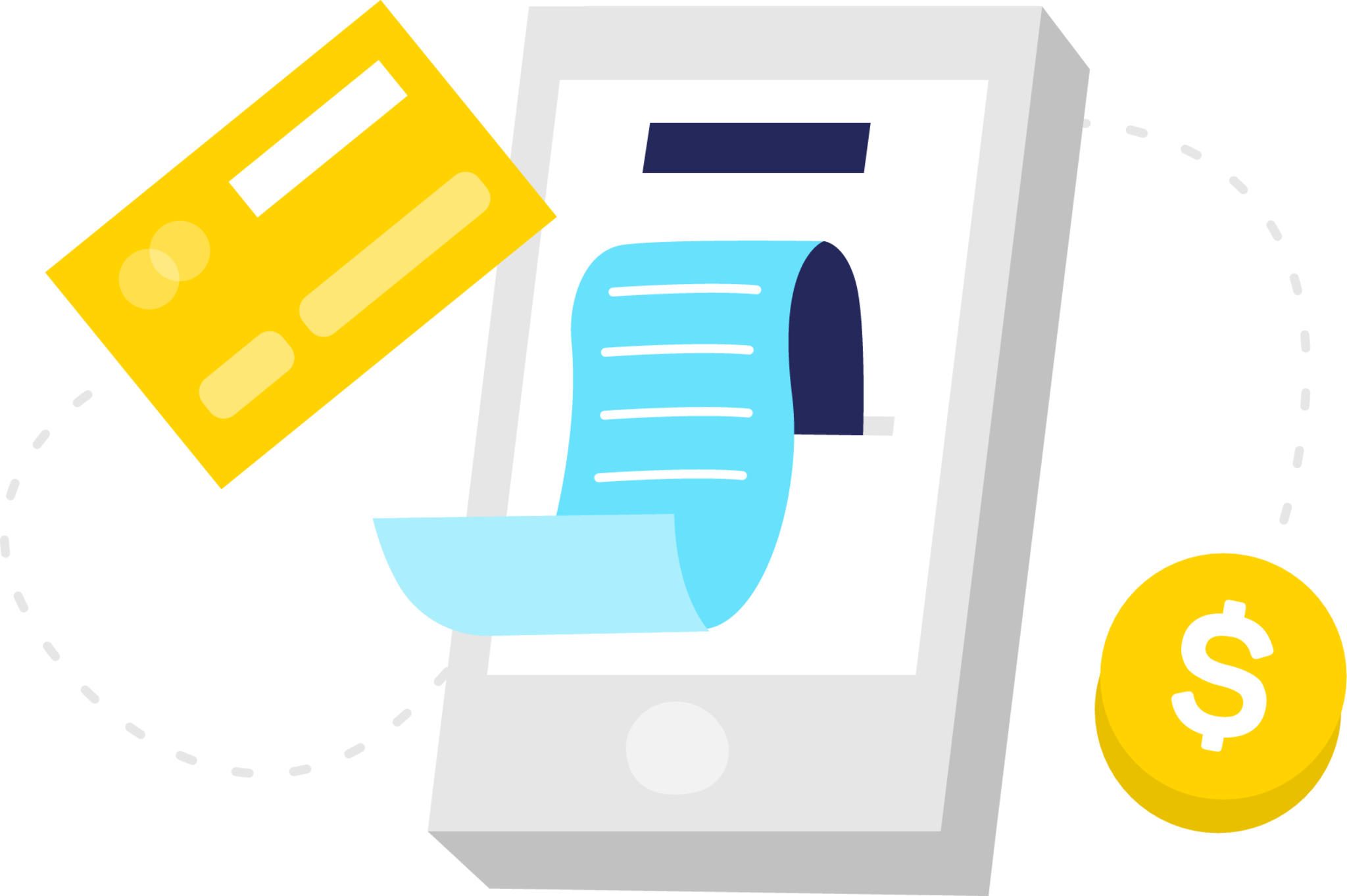 Online payment illustration