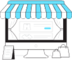Online store illustration