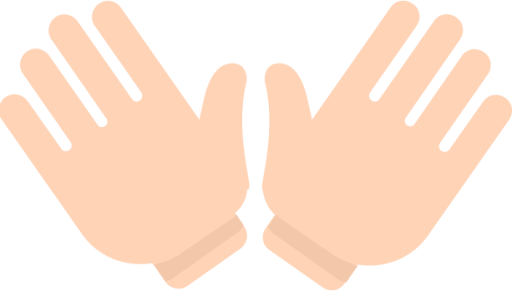 open hands emoji