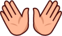 open hands (plain) emoji