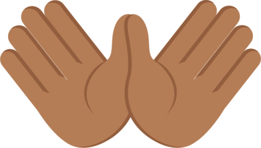 open hands sign tone 4 emoji