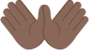 open hands sign tone 5 emoji