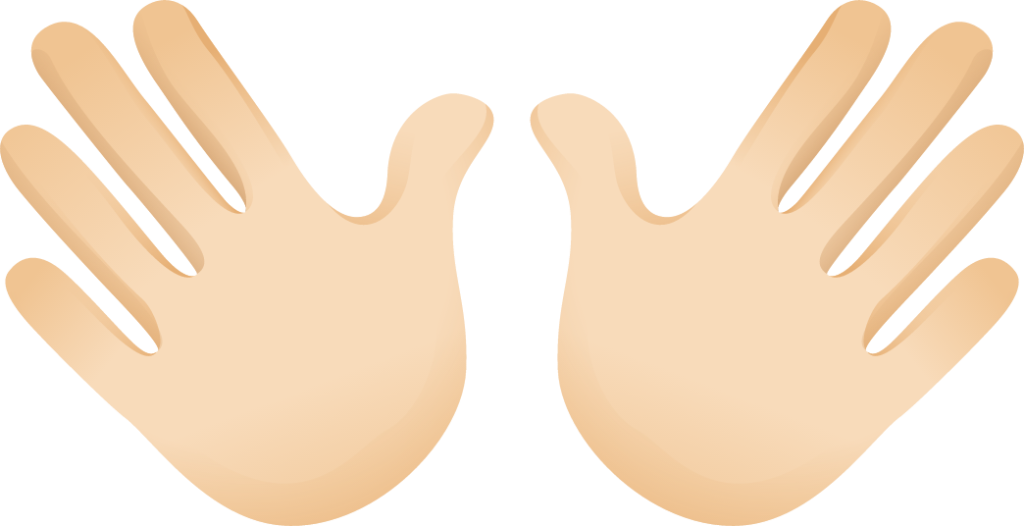 Open hands skin 1 emoji emoji