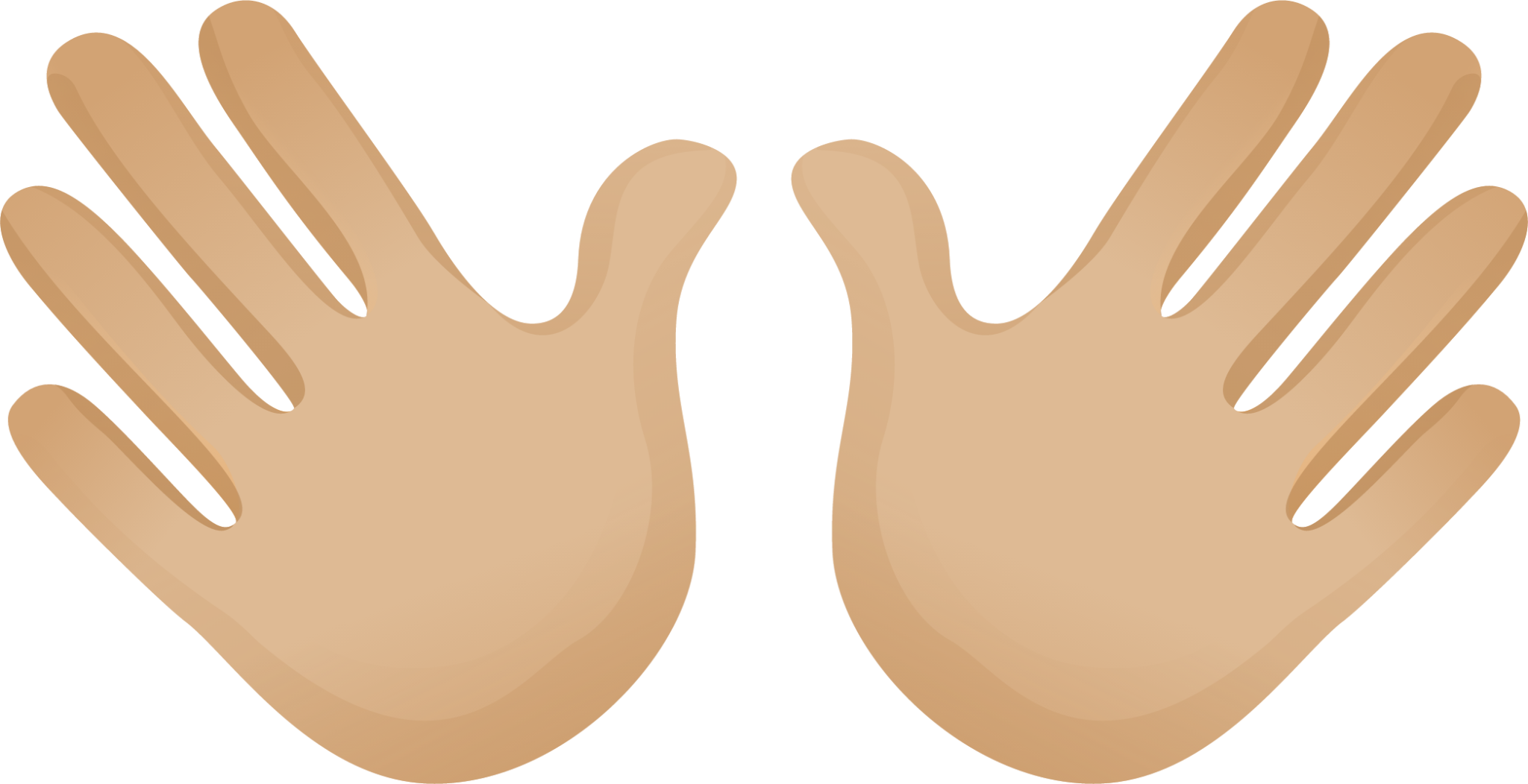 Open hands skin 2 emoji emoji