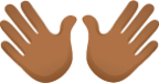 Open hands skin 4 emoji emoji