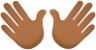 Open hands skin 4 emoji emoji