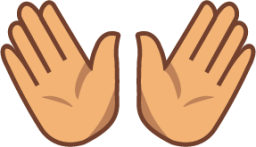 open hands (yellow) emoji