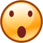 open mouth (smiley) emoji