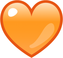 orange heart emoji