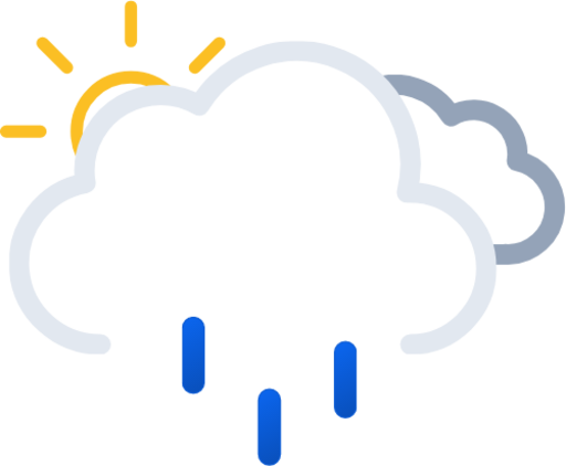 overcast day rain icon