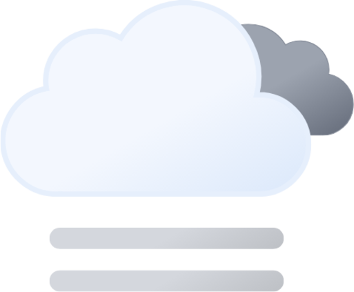 overcast fog icon