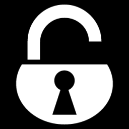 padlock open icon