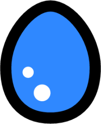 painted eggshell icon