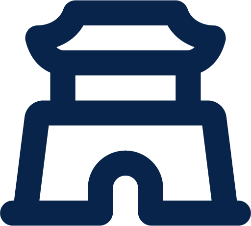 palace line building icon
