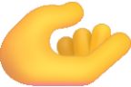 palm up hand default emoji