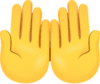 Palms up together emoji emoji
