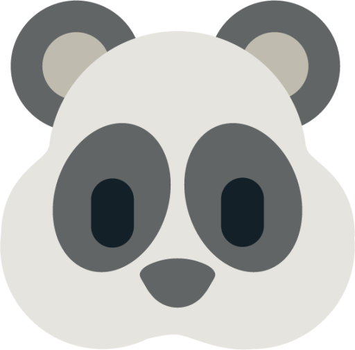 panda face emoji