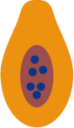 papaya fruit icon