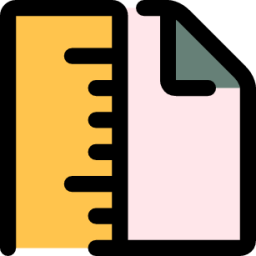 paper ruler icon