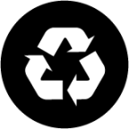 partially recycled paper symbol emoji